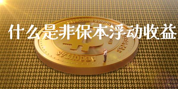 什么是非保本浮动收益_https://m.jnlaobingbanjia.com_全球市场_第1张