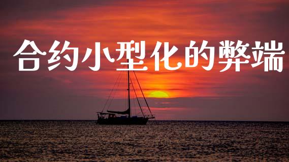 合约小型化的弊端_https://m.jnlaobingbanjia.com_金融监管_第1张