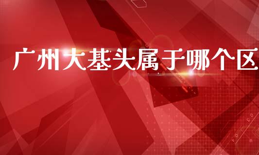 广州大基头属于哪个区_https://m.jnlaobingbanjia.com_基金市场_第1张
