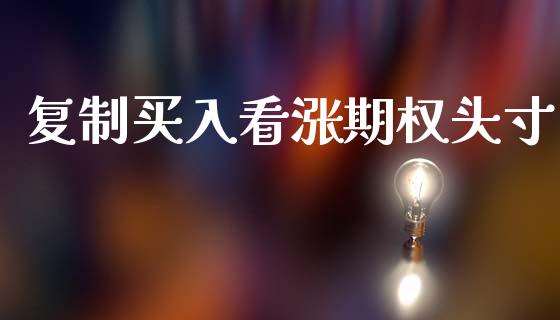 复制买入看涨期权头寸_https://m.jnlaobingbanjia.com_全球市场_第1张