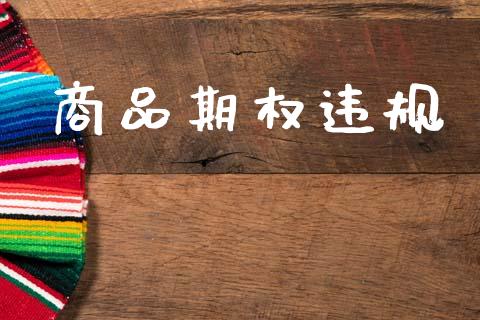 商品期权违规_https://m.jnlaobingbanjia.com_基金市场_第1张