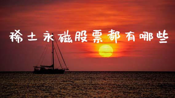稀土永磁股票都有哪些_https://m.jnlaobingbanjia.com_金融监管_第1张