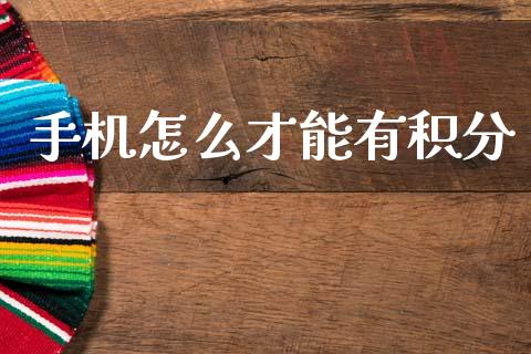 手机怎么才能有积分_https://m.jnlaobingbanjia.com_股市新闻_第1张