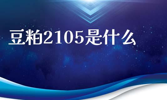豆粕2105是什么_https://m.jnlaobingbanjia.com_基金市场_第1张