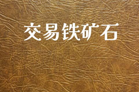 交易铁矿石_https://m.jnlaobingbanjia.com_股市新闻_第1张