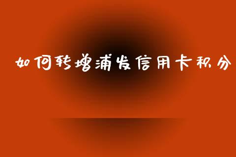 如何转增浦发信用卡积分_https://m.jnlaobingbanjia.com_理财规划_第1张