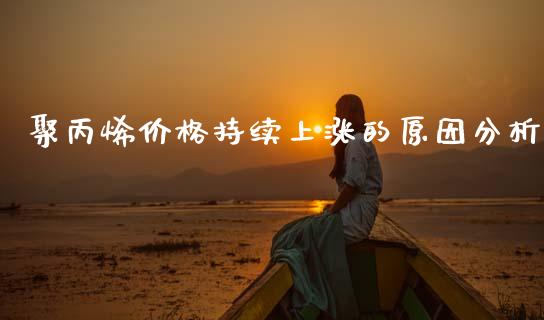 聚丙烯价格持续上涨的原因分析_https://m.jnlaobingbanjia.com_全球市场_第1张