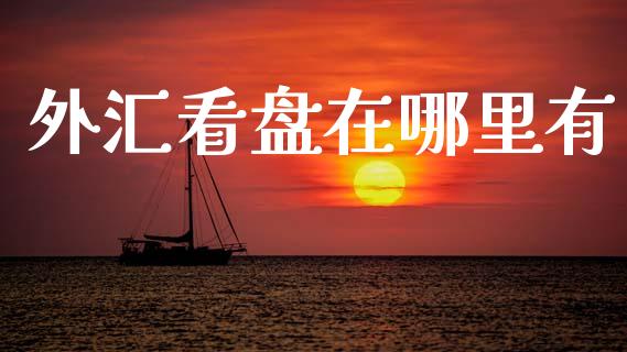 外汇看盘在哪里有_https://m.jnlaobingbanjia.com_金融监管_第1张