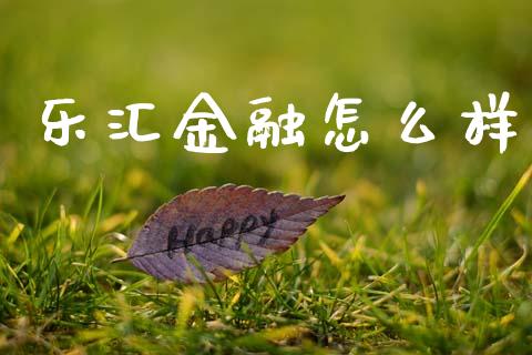 乐汇金融怎么样_https://m.jnlaobingbanjia.com_股市新闻_第1张