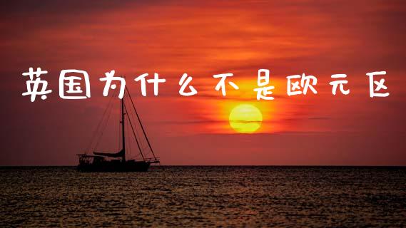 英国为什么不是欧元区_https://m.jnlaobingbanjia.com_金融监管_第1张