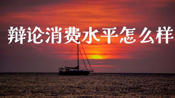 辩论消费水平怎么样_https://m.jnlaobingbanjia.com_基金市场_第1张