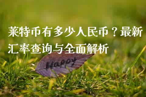 莱特币有多少人民币？最新汇率查询与全面解析_https://m.jnlaobingbanjia.com_全球市场_第1张