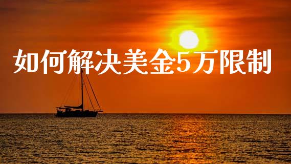 如何解决美金5万限制_https://m.jnlaobingbanjia.com_金融监管_第1张