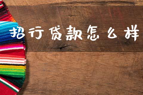 招行贷款怎么样_https://m.jnlaobingbanjia.com_全球市场_第1张