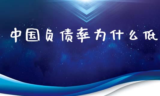 中国负债率为什么低_https://m.jnlaobingbanjia.com_股市新闻_第1张