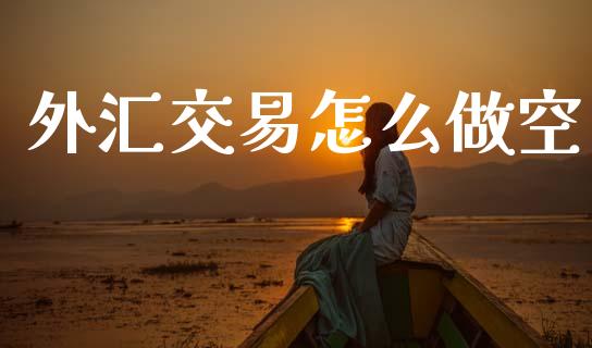 外汇交易怎么做空_https://m.jnlaobingbanjia.com_金融监管_第1张