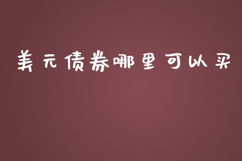 美元债券哪里可以买_https://m.jnlaobingbanjia.com_金融监管_第1张