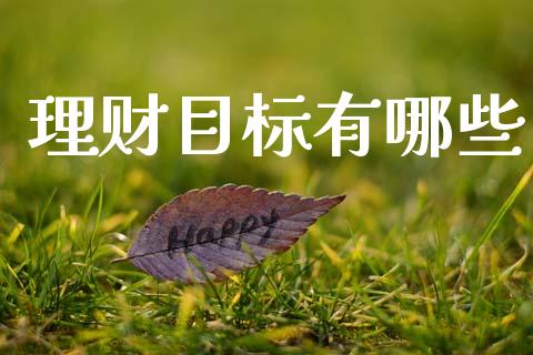 理财目标有哪些_https://m.jnlaobingbanjia.com_区块链_第1张