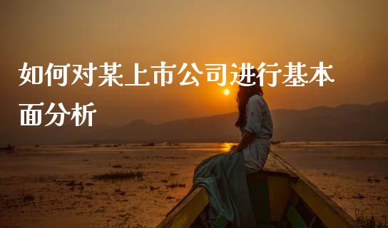 如何对某上市公司进行基本面分析_https://m.jnlaobingbanjia.com_基金市场_第1张