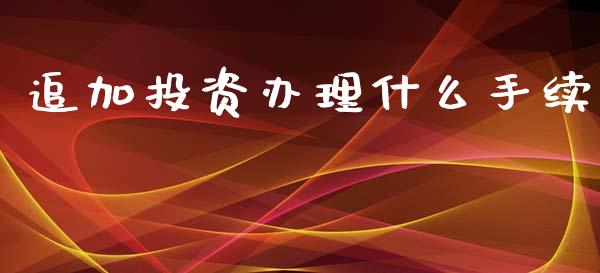 追加投资办理什么手续_https://m.jnlaobingbanjia.com_区块链_第1张