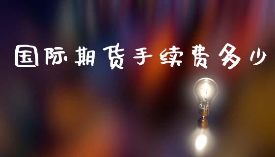 国际期货手续费多少_https://m.jnlaobingbanjia.com_金融监管_第1张