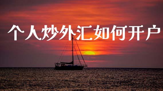 个人炒外汇如何开户_https://m.jnlaobingbanjia.com_股市新闻_第1张