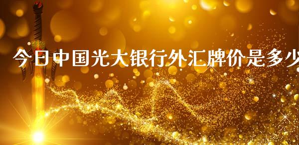 今日中国光大银行外汇牌价是多少_https://m.jnlaobingbanjia.com_理财规划_第1张