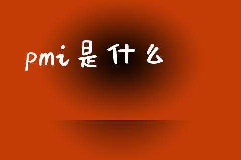 pmi是什么_https://m.jnlaobingbanjia.com_全球市场_第1张