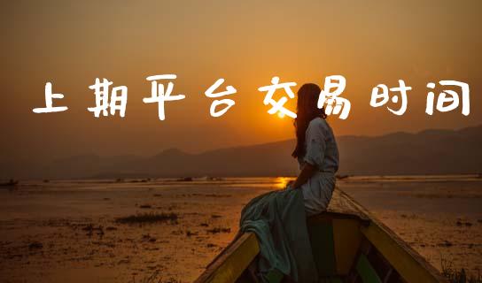 上期平台交易时间_https://m.jnlaobingbanjia.com_金融监管_第1张