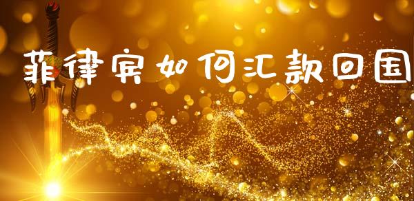 菲律宾如何汇款回国_https://m.jnlaobingbanjia.com_理财规划_第1张