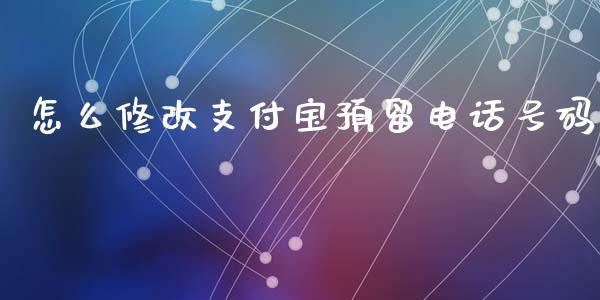 怎么修改支付宝预留电话号码_https://m.jnlaobingbanjia.com_基金市场_第1张