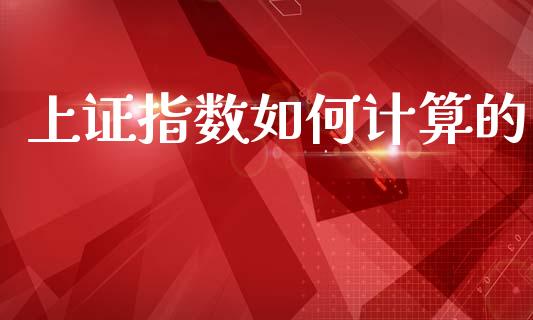 上证指数如何计算的_https://m.jnlaobingbanjia.com_理财规划_第1张