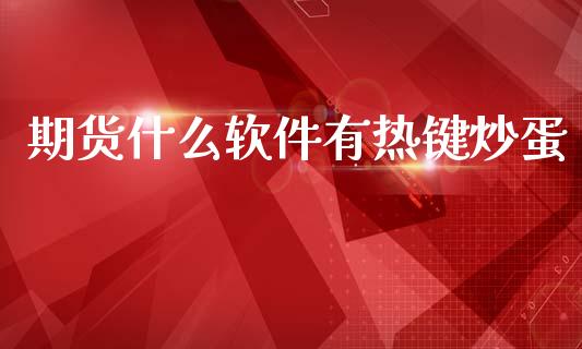 期货什么软件有热键炒蛋_https://m.jnlaobingbanjia.com_基金市场_第1张