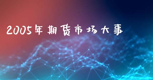 2005年期货市场大事_https://m.jnlaobingbanjia.com_股市新闻_第1张