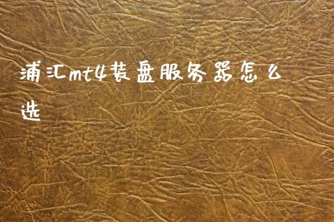 浦汇mt4装盘服务器怎么选_https://m.jnlaobingbanjia.com_基金市场_第1张