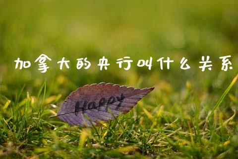 加拿大的央行叫什么关系_https://m.jnlaobingbanjia.com_全球市场_第1张