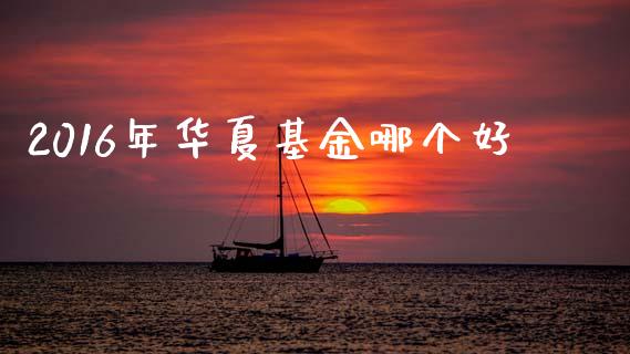 2016年华夏基金哪个好_https://m.jnlaobingbanjia.com_金融监管_第1张
