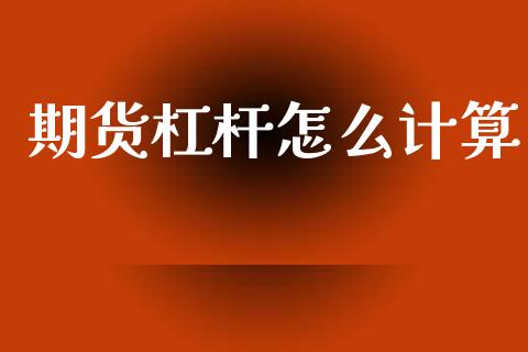 期货杠杆怎么计算_https://m.jnlaobingbanjia.com_股市新闻_第1张