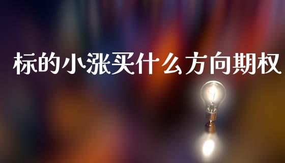 标的小涨买什么方向期权_https://m.jnlaobingbanjia.com_区块链_第1张
