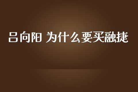 吕向阳 为什么要买融捷_https://m.jnlaobingbanjia.com_股市新闻_第1张