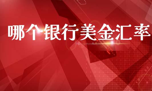 哪个银行美金汇率_https://m.jnlaobingbanjia.com_理财规划_第1张