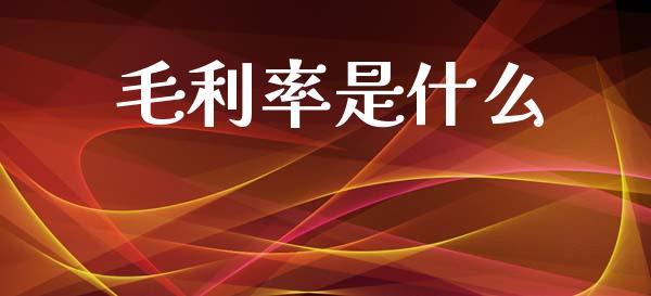 毛利率是什么_https://m.jnlaobingbanjia.com_基金市场_第1张