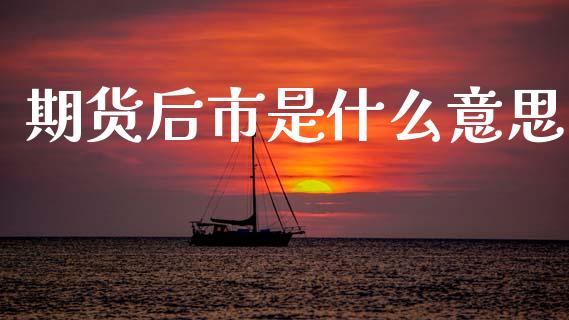 期货后市是什么意思_https://m.jnlaobingbanjia.com_金融监管_第1张
