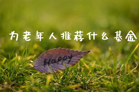 为老年人推荐什么基金_https://m.jnlaobingbanjia.com_股市新闻_第1张