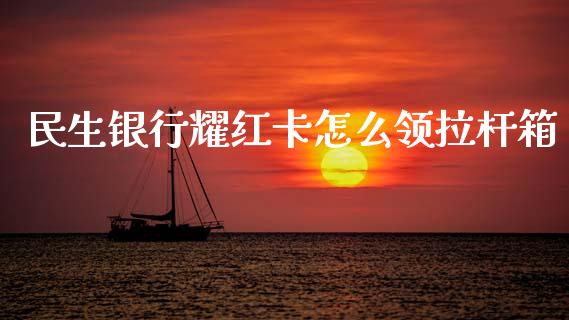 民生银行耀红卡怎么领拉杆箱_https://m.jnlaobingbanjia.com_全球市场_第1张