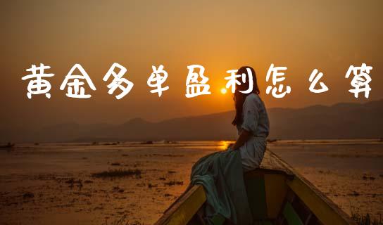 黄金多单盈利怎么算_https://m.jnlaobingbanjia.com_基金市场_第1张
