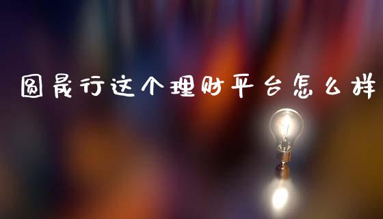 圆晟行这个理财平台怎么样_https://m.jnlaobingbanjia.com_金融监管_第1张