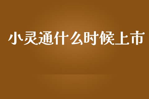 小灵通什么时候上市_https://m.jnlaobingbanjia.com_全球市场_第1张