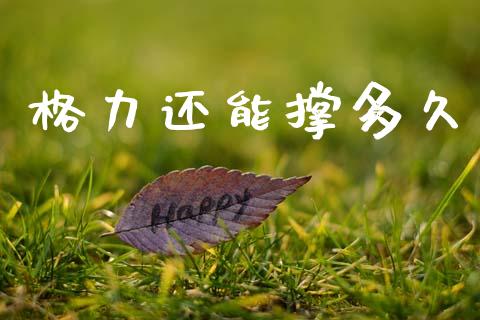 格力还能撑多久_https://m.jnlaobingbanjia.com_区块链_第1张