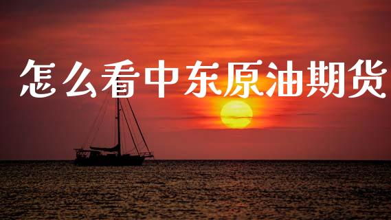 怎么看中东原油期货_https://m.jnlaobingbanjia.com_股市新闻_第1张